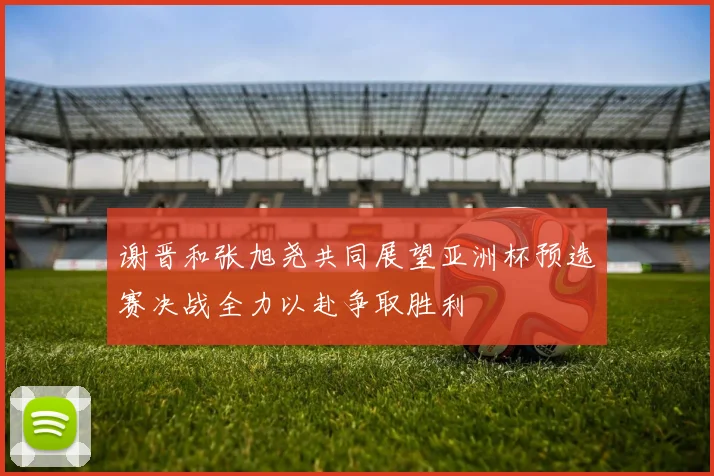 谢晋和张旭尧共同展望亚洲杯预选赛决战全力以赴争取胜利